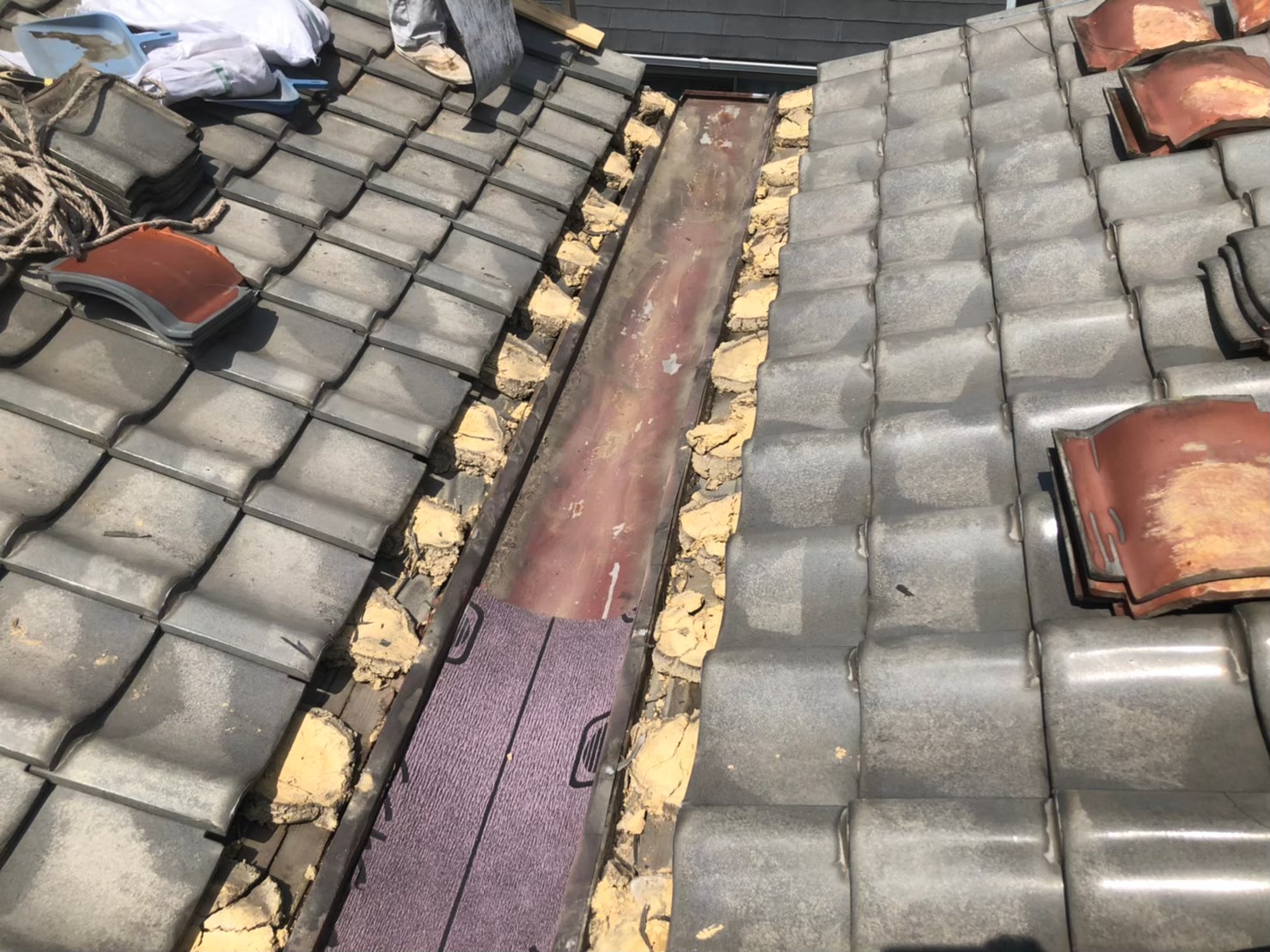 谷板金交換工事